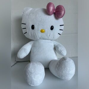Build A Bear Workshop Hello Kitty 18" White Plush Stuffed Animal w Bow Sanrio